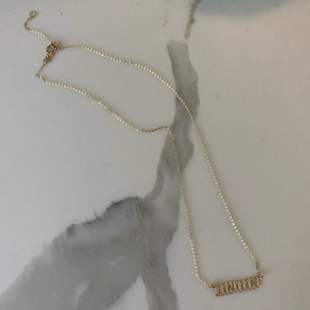 14k “Mama” necklace